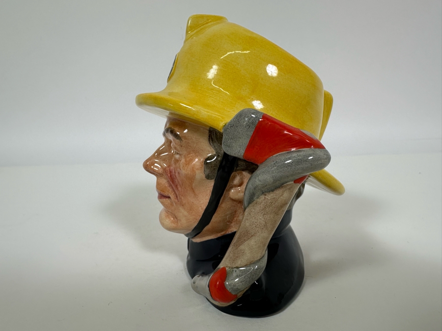 Vintage 1988 Limited Edition Royal Doulton Toby Mug 'The Fireman' From The Series Journey Through Britain D6839 Made In England 4H [Photo 5]
