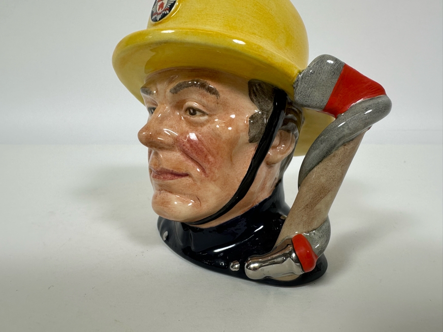 Vintage 1988 Limited Edition Royal Doulton Toby Mug 'The Fireman' From The Series Journey Through Britain D6839 Made In England 4H [Photo 6]