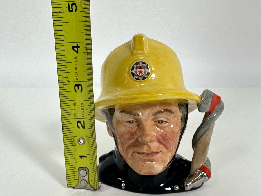 Vintage 1988 Limited Edition Royal Doulton Toby Mug 'The Fireman' From The Series Journey Through Britain D6839 Made In England 4H [Photo 10]