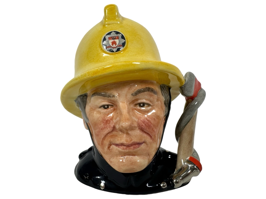 Vintage 1988 Limited Edition Royal Doulton Toby Mug 'The Fireman' From The Series Journey Through Britain D6839 Made In England 4H