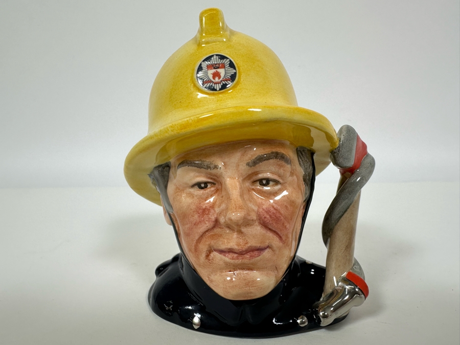 Vintage 1988 Limited Edition Royal Doulton Toby Mug 'The Fireman' From The Series Journey Through Britain D6839 Made In England 4H [Photo 2]