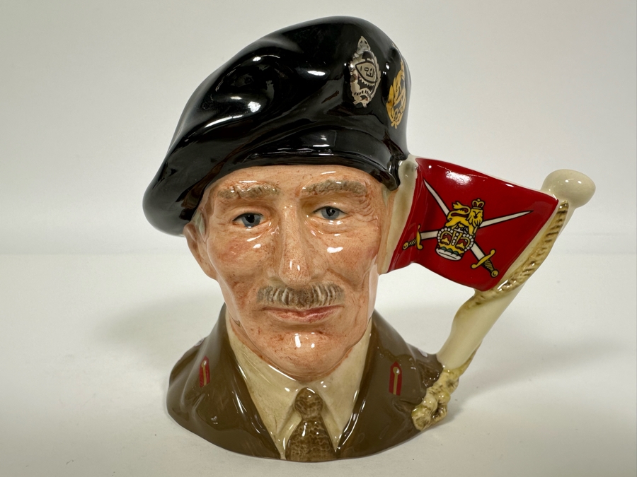 Vintage 1989 Limited Edition Royal Doulton Toby Mug 'Viscount Montgomery Of Alamein 1887-1976' D6850 Made In England 4H [Photo 2]