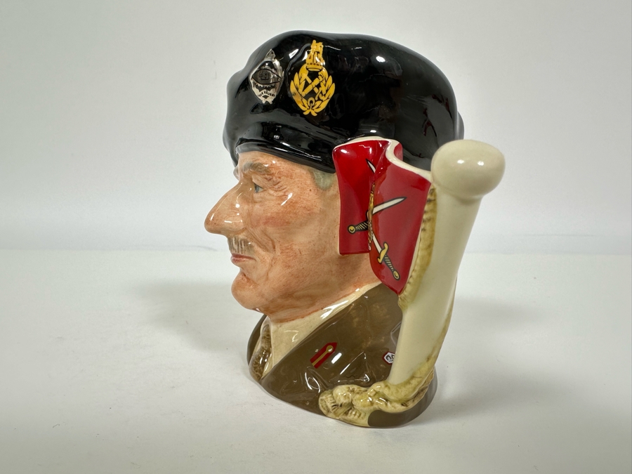 Vintage 1989 Limited Edition Royal Doulton Toby Mug 'Viscount Montgomery Of Alamein 1887-1976' D6850 Made In England 4H [Photo 5]