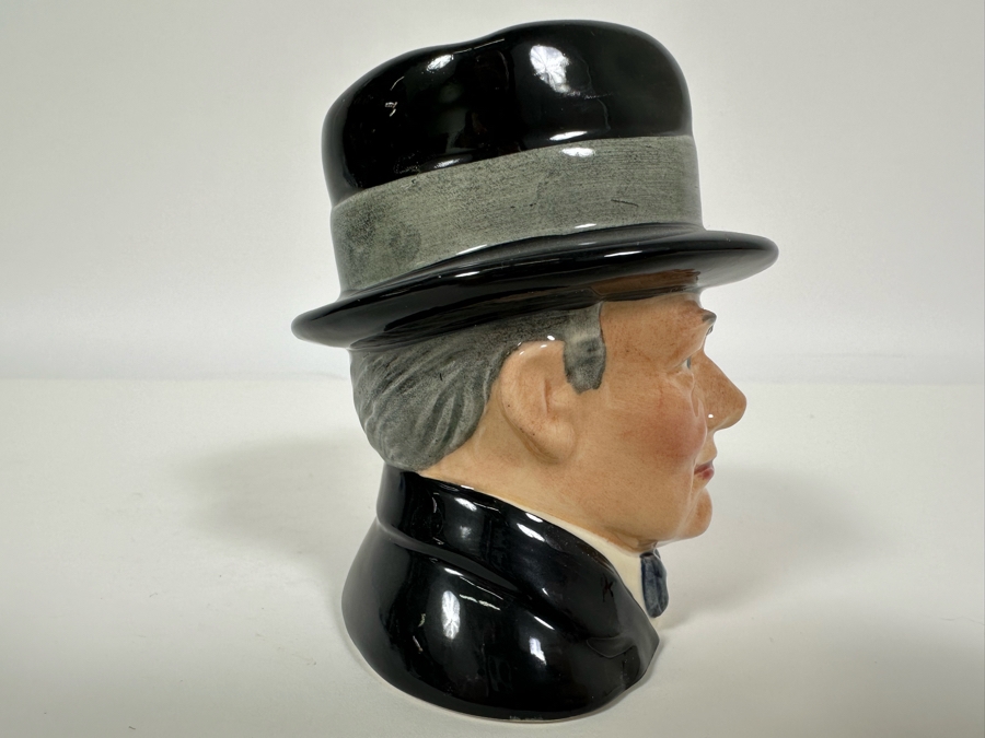Vintage 1989 Limited Edition Royal Doulton Toby Mug 'Sir Winston Churchill 1874-1965' D6849 Made In England 4H [Photo 3]