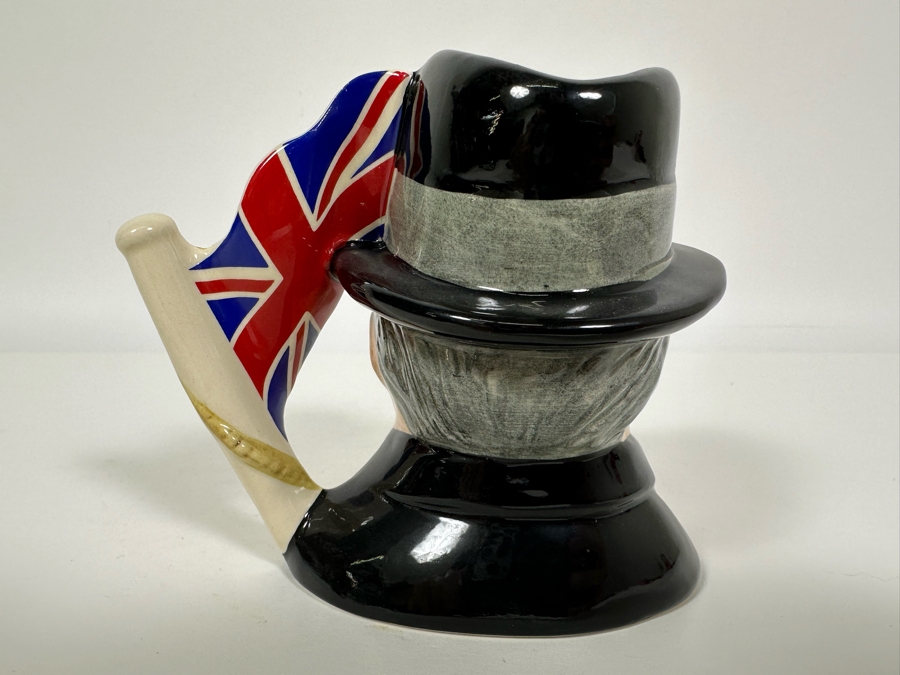 Vintage 1989 Limited Edition Royal Doulton Toby Mug 'Sir Winston Churchill 1874-1965' D6849 Made In England 4H [Photo 4]