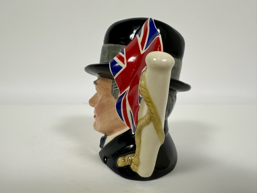 Vintage 1989 Limited Edition Royal Doulton Toby Mug 'Sir Winston Churchill 1874-1965' D6849 Made In England 4H [Photo 5]