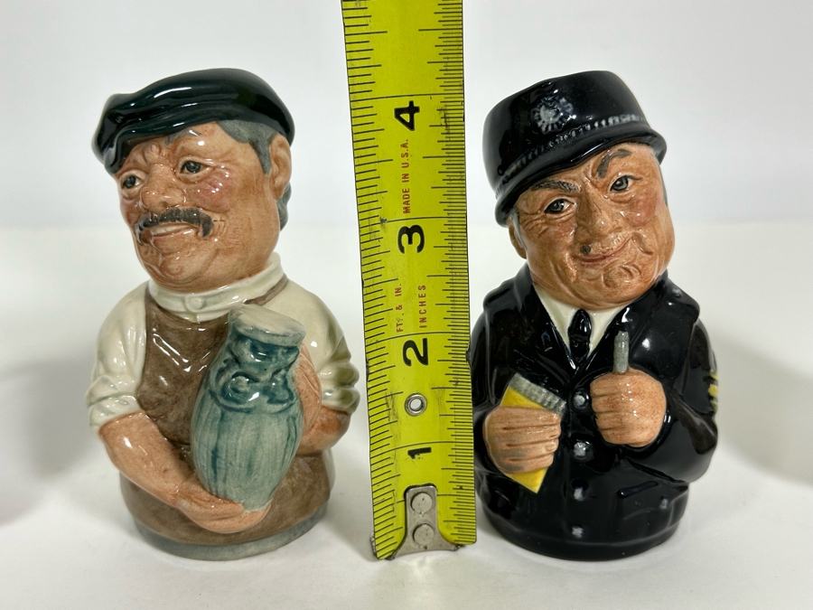 Vintage 1984 Royal Doulton Small Character Mugs From The Doultonville Collection: Capt. Salt (The Sea Captain) D6721, Sgt. Peeler (The Policeman) D6720, Dr. Pulse (The Physician) D6723 & Albert Sagger The Potter (Collectors Club) D6745 1985 4H [Photo 13]
