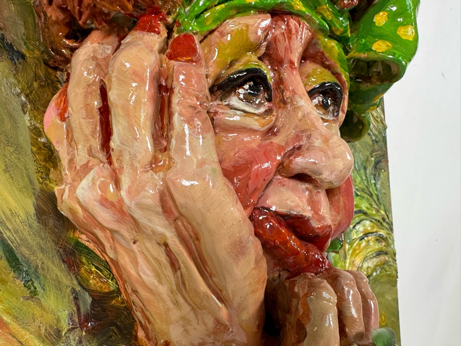 Bonnie Lee Roth (B. 1942, Southern California) Original Mixed-Media 3D Sculpture Mounted On Painted Board With Brilliant Colors 16W X 20H X 7D [Photo 10]