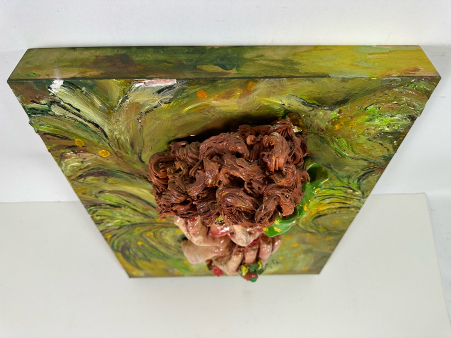 Bonnie Lee Roth (B. 1942, Southern California) Original Mixed-Media 3D Sculpture Mounted On Painted Board With Brilliant Colors 16W X 20H X 7D [Photo 18]