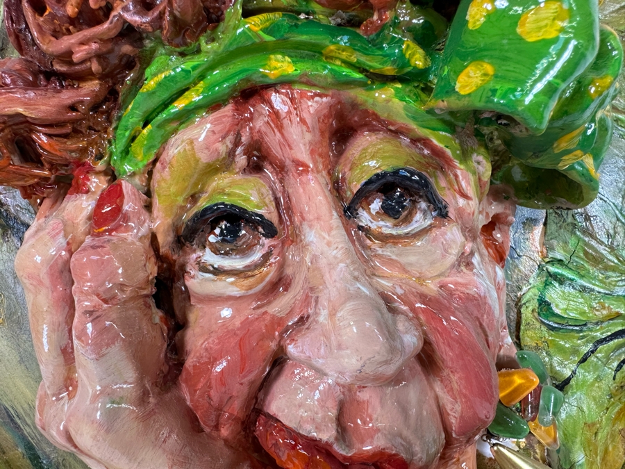 Bonnie Lee Roth (B. 1942, Southern California) Original Mixed-Media 3D Sculpture Mounted On Painted Board With Brilliant Colors 16W X 20H X 7D [Photo 9]