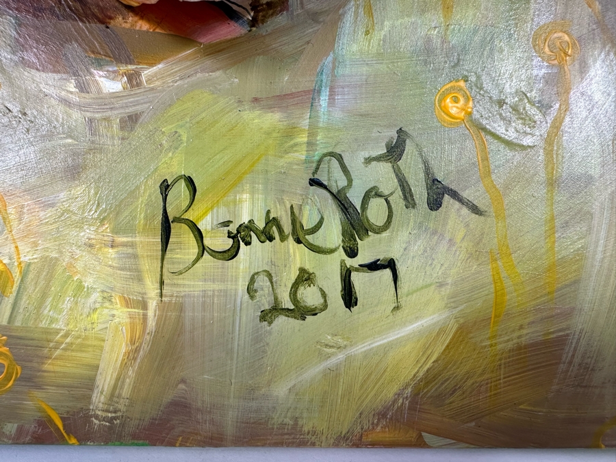 Bonnie Lee Roth (B. 1942, Southern California) Original Mixed-Media 3D Sculpture Mounted On Painted Board With Brilliant Colors 16W X 20H X 7D [Photo 15]