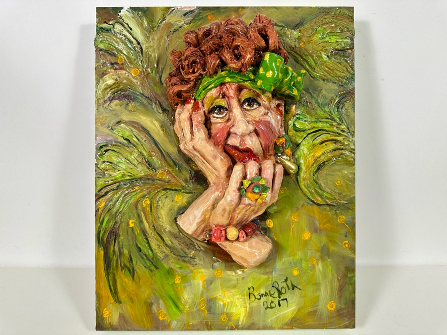 Bonnie Lee Roth (B. 1942, Southern California) Original Mixed-Media 3D Sculpture Mounted On Painted Board With Brilliant Colors 16W X 20H X 7D [Photo 3]