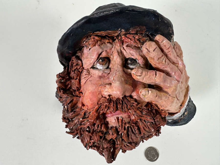 Bonnie Lee Roth (B. 1942, Southern California) Original Rabbii Sculpture 9W X 7D [Photo 7]