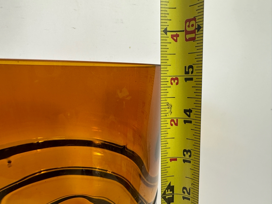 Large Murano Art Glass Footed Centerpiece Vase 15H X 7W [Photo 10]