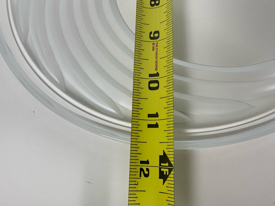 Vintage Lenox Glass 'The Windswept Collection' Platter With Box Made In Japan 11.5R [Photo 12]