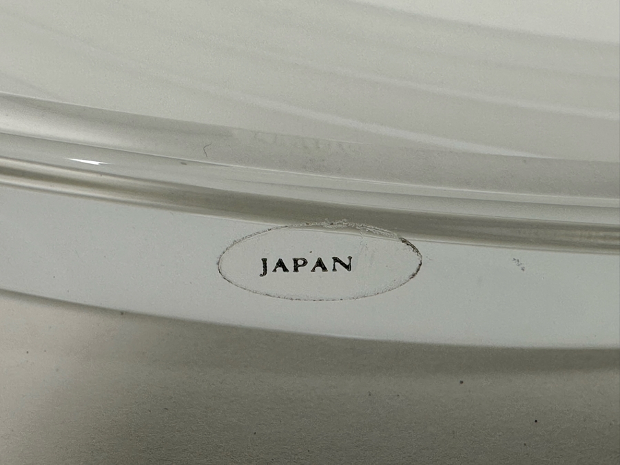 Vintage Lenox Glass 'The Windswept Collection' Platter With Box Made In Japan 11.5R [Photo 11]