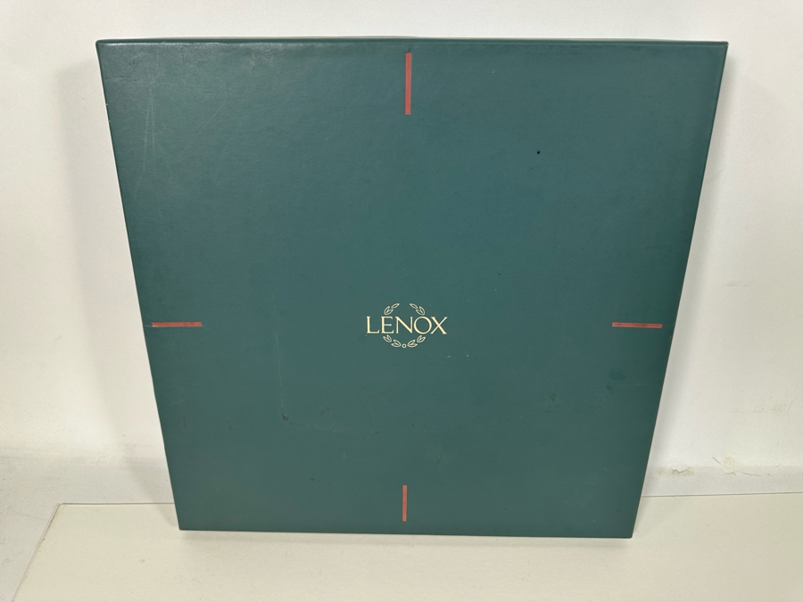 Vintage Lenox Glass 'The Windswept Collection' Platter With Box Made In Japan 11.5R [Photo 5]