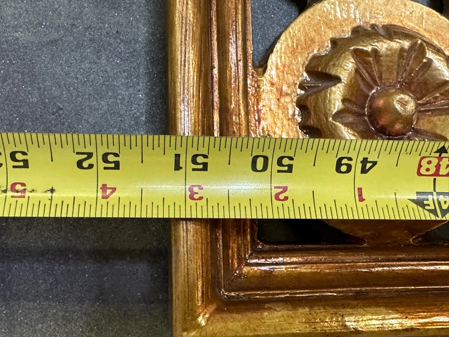 Gold Wall Mirror By The Carolina Mirror Company 51W X 22H [Photo 9]