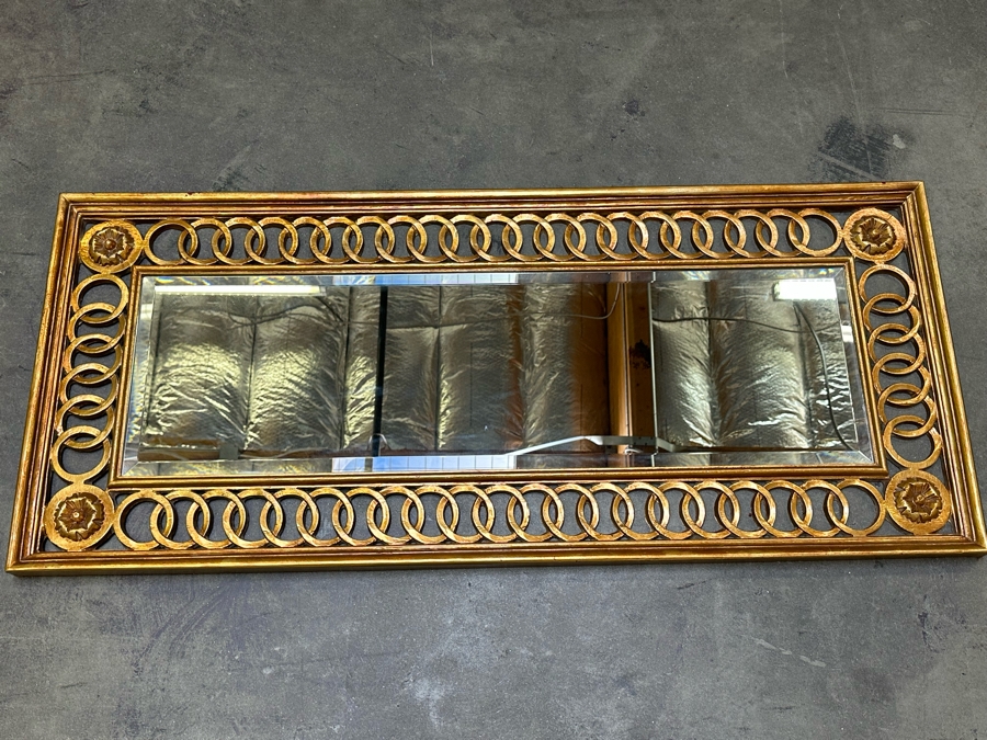 Gold Wall Mirror By The Carolina Mirror Company 51W X 22H [Photo 6]