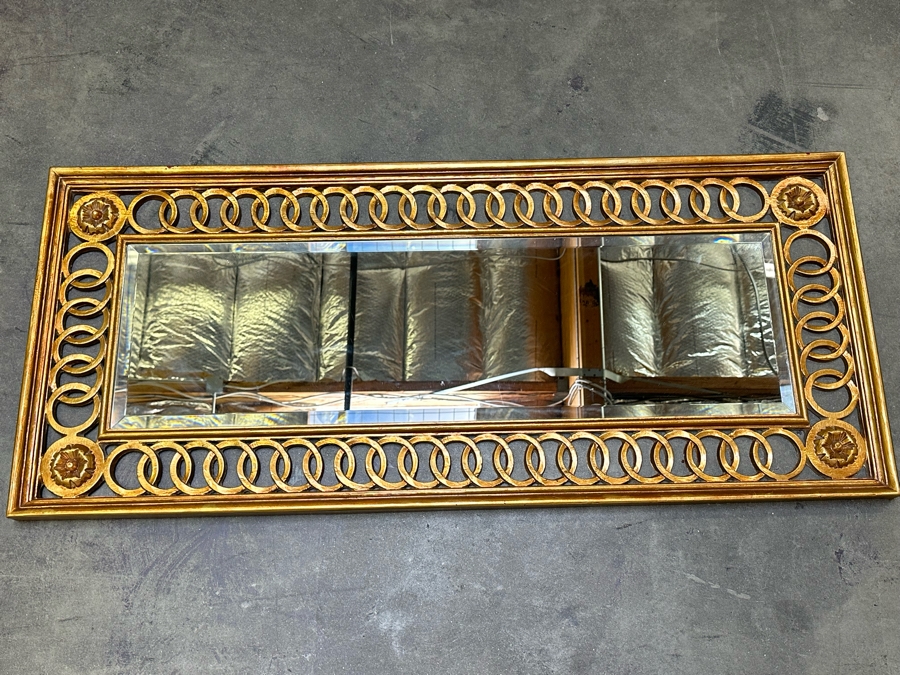 Gold Wall Mirror By The Carolina Mirror Company 51W X 22H [Photo 8]