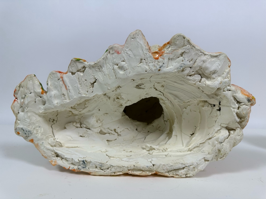 Bonnie Lee Roth (B. 1942, Southern California) Original Two-Piece Cheerful Bust & Hand Sculpture 14W X 12H [Photo 13]