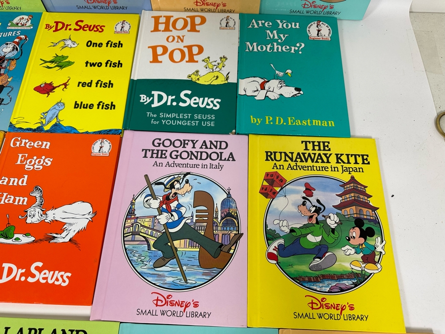 Children's Book Lot Including Dr. Seuss Books And Disney's Small World