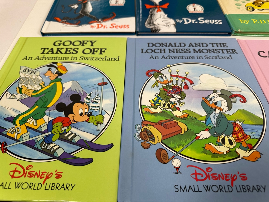 Children's Book Lot Including Dr. Seuss Books And Disney's Small World