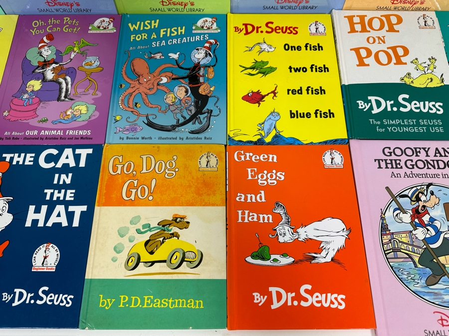 Children's Book Lot Including Dr. Seuss Books And Disney's Small World