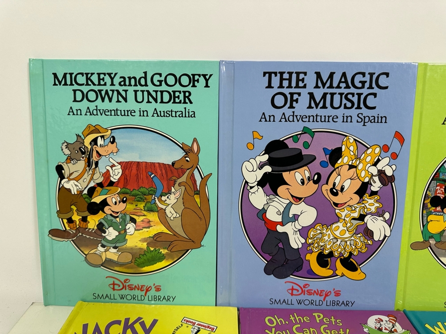 Children's Book Lot Including Dr. Seuss Books And Disney's Small World