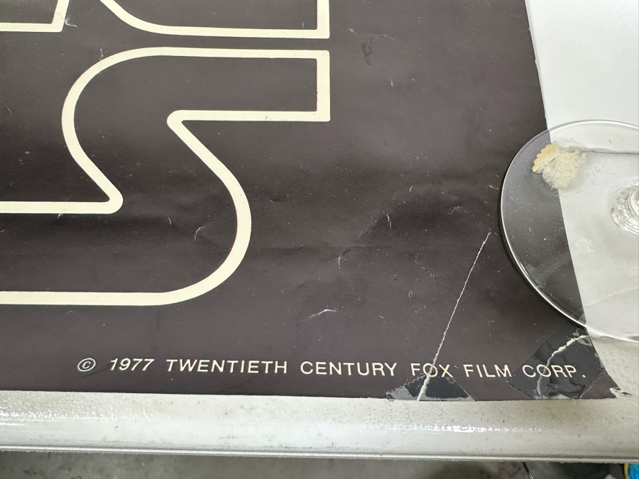 Vintage 1977 Star Wars Hildebrandt Artwork Poster By Image Factory Inc. Hollywood CA 20 X 28 Note Corner And Side Tears In Photos [Photo 9]