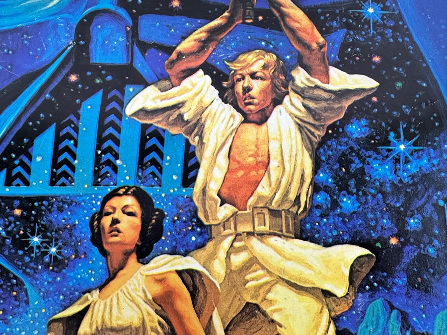 Vintage 1977 Star Wars Hildebrandt Artwork Poster By Image Factory Inc. Hollywood CA 20 X 28 Note Corner And Side Tears In Photos [Photo 4]