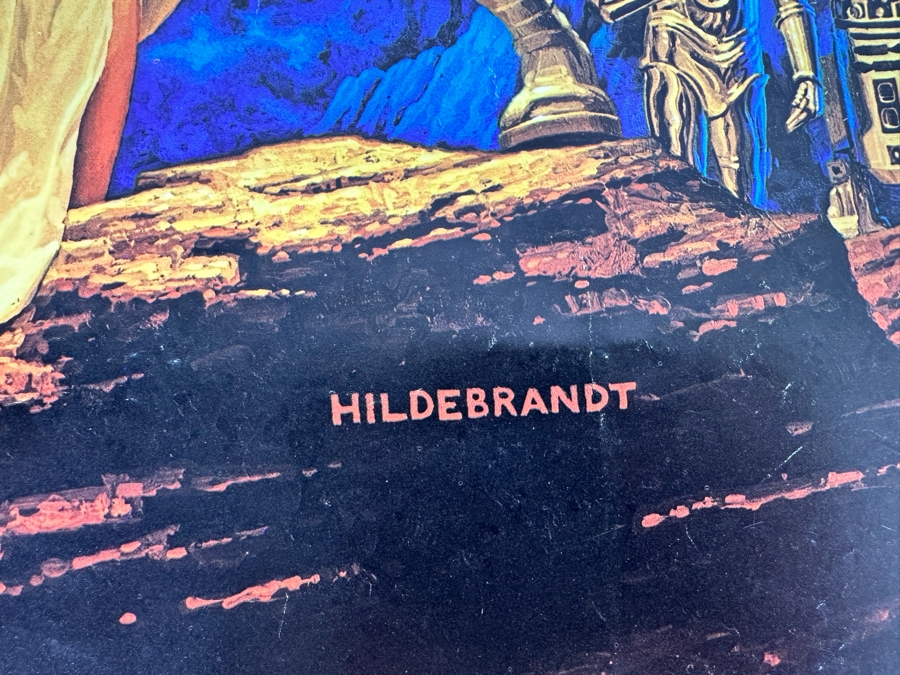 Vintage 1977 Star Wars Hildebrandt Artwork Poster By Image Factory Inc. Hollywood CA 20 X 28 Note Corner And Side Tears In Photos [Photo 6]