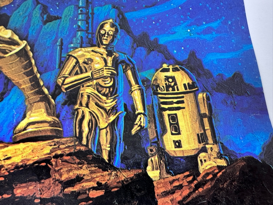 Vintage 1977 Star Wars Hildebrandt Artwork Poster By Image Factory Inc. Hollywood CA 20 X 28 Note Corner And Side Tears In Photos [Photo 14]