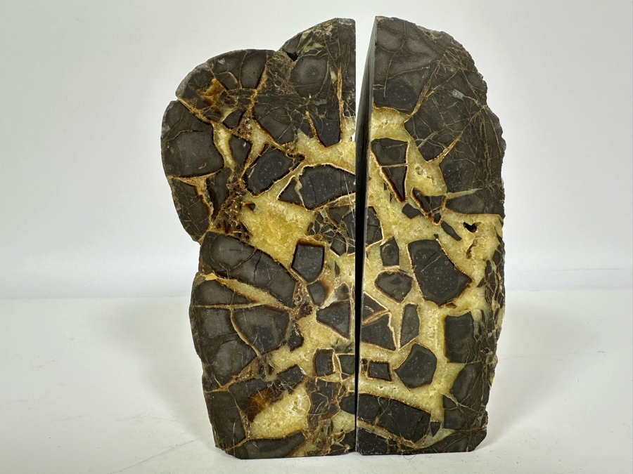Polished Geode Septarian Bookends 5W X 5D X 6H [Photo 9]