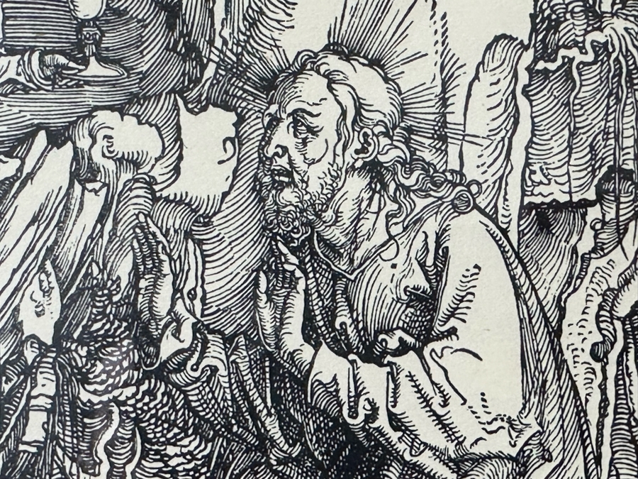 After Albrecht Durer 'Christ On The Mount Of Olives' Print 13 X 17 In Gold Frame 32 X 38 [Photo 9]