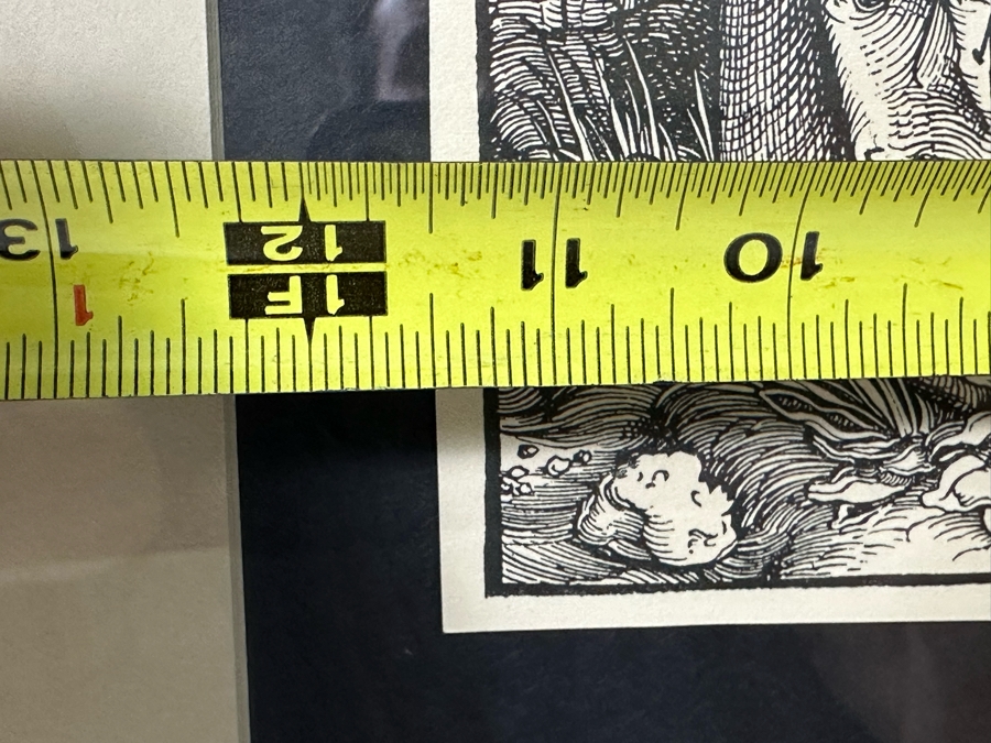 After Albrecht Durer 'Christ On The Mount Of Olives' Print 13 X 17 In Gold Frame 32 X 38 [Photo 16]