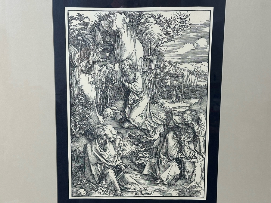 After Albrecht Durer 'Christ On The Mount Of Olives' Print 13 X 17 In Gold Frame 32 X 38 [Photo 5]