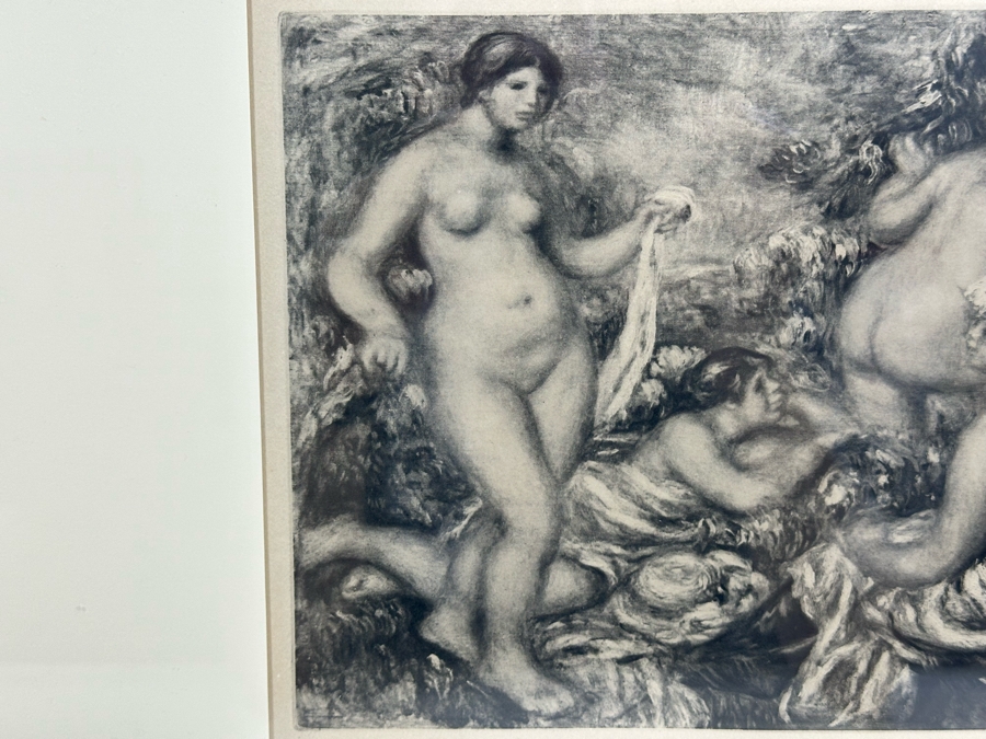 After Pierre-Auguste Renoir Print From The Book 'La Vie et L'oeuvre De' By Ambroise Vollard 10 X 8.5 Framed 23.5 X 22 [Photo 6]