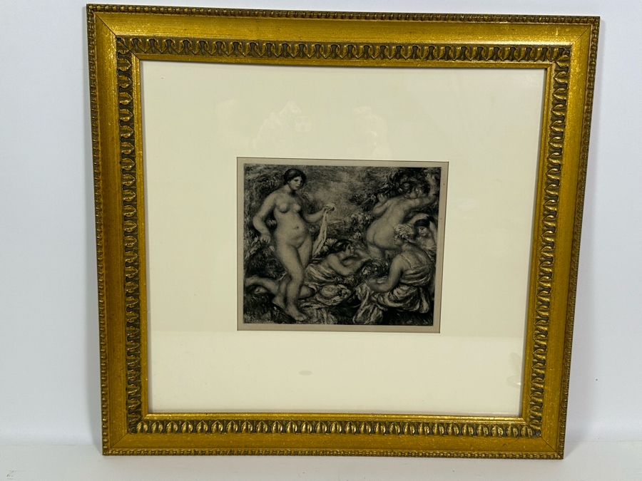 After Pierre-Auguste Renoir Print From The Book 'La Vie et L'oeuvre De' By Ambroise Vollard 10 X 8.5 Framed 23.5 X 22 [Photo 3]
