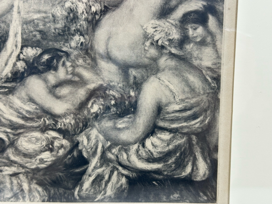 After Pierre-Auguste Renoir Print From The Book 'La Vie et L'oeuvre De' By Ambroise Vollard 10 X 8.5 Framed 23.5 X 22 [Photo 9]