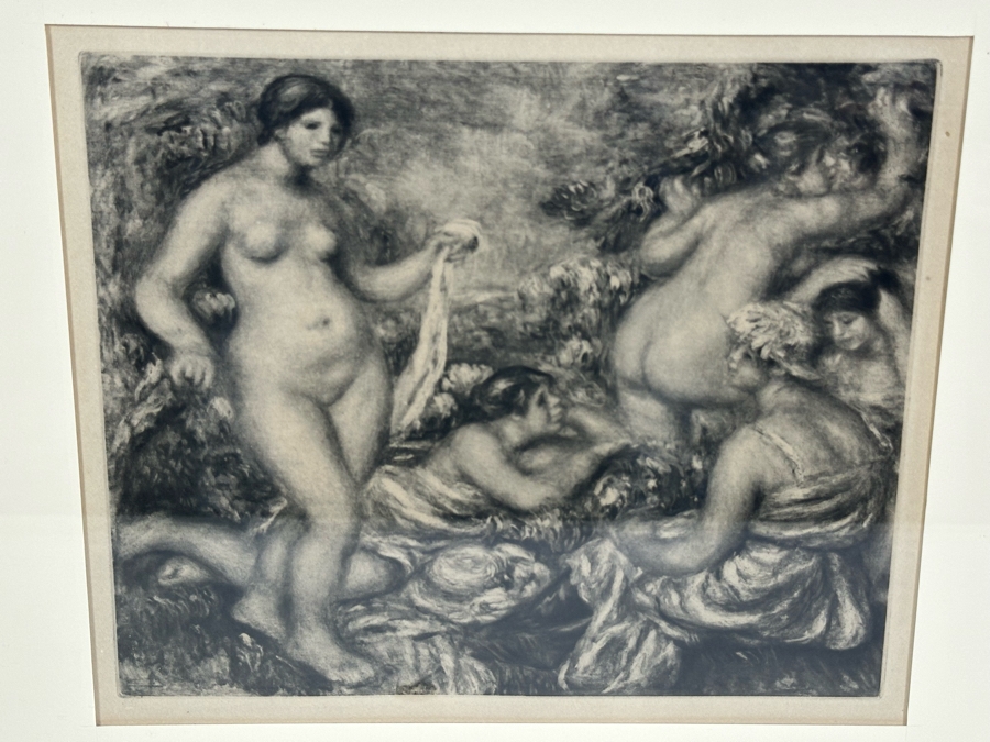 After Pierre-Auguste Renoir Print From The Book 'La Vie et L'oeuvre De' By Ambroise Vollard 10 X 8.5 Framed 23.5 X 22 [Photo 5]