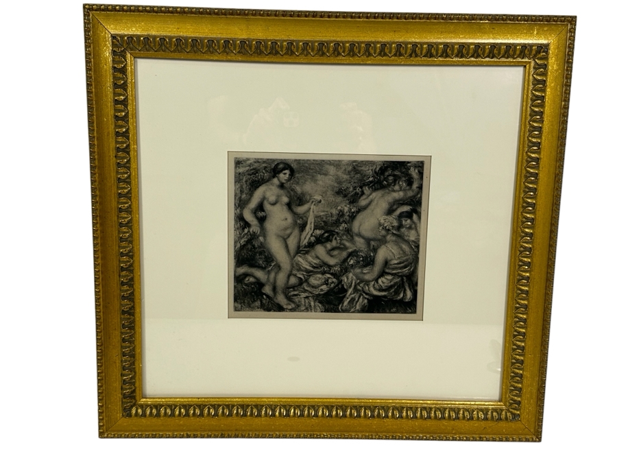 After Pierre-Auguste Renoir Print From The Book 'La Vie et L'oeuvre De' By Ambroise Vollard 10 X 8.5 Framed 23.5 X 22 [Photo 2]