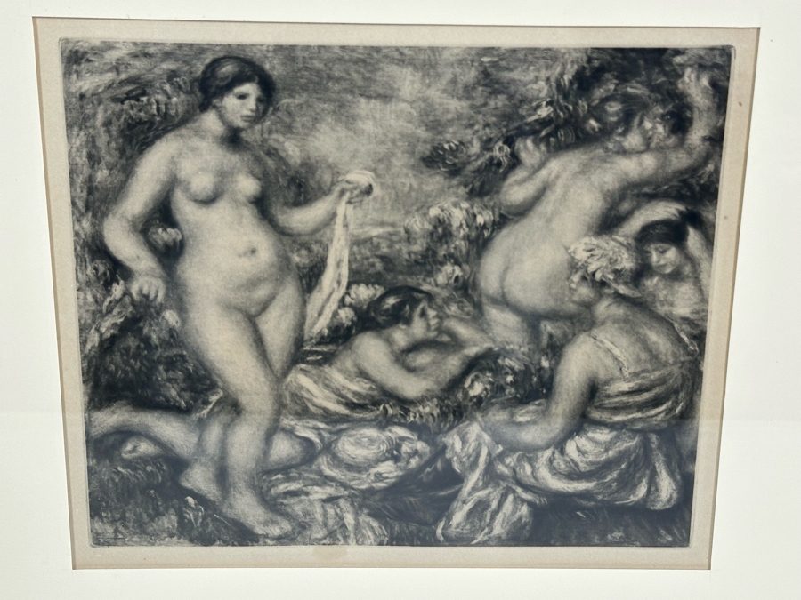 After Pierre-Auguste Renoir Print From The Book 'La Vie et L'oeuvre De' By Ambroise Vollard 10 X 8.5 Framed 23.5 X 22 [Photo 4]
