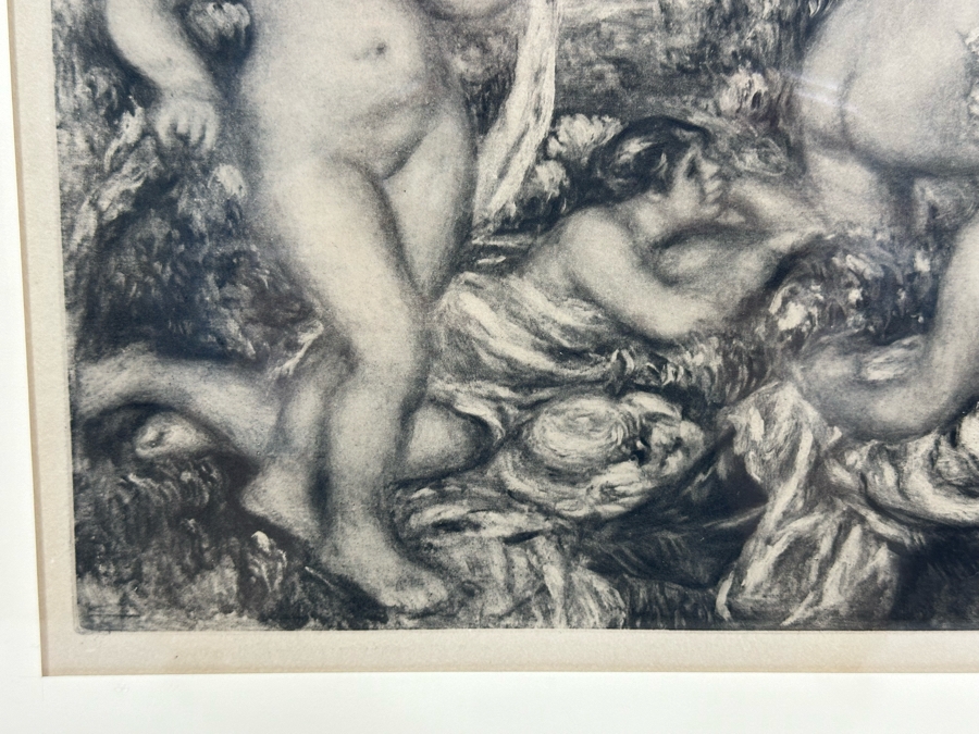 After Pierre-Auguste Renoir Print From The Book 'La Vie et L'oeuvre De' By Ambroise Vollard 10 X 8.5 Framed 23.5 X 22 [Photo 7]