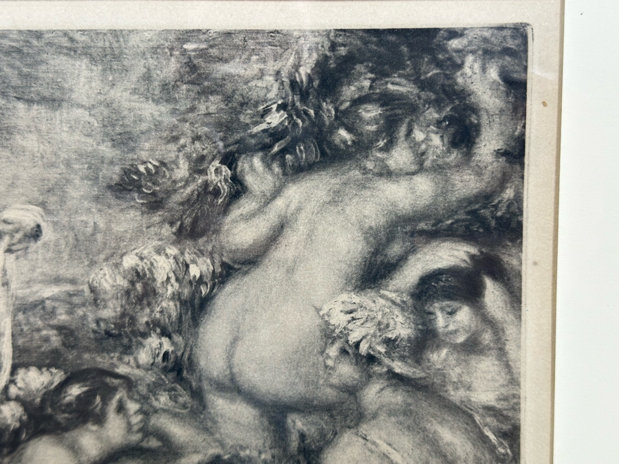 After Pierre-Auguste Renoir Print From The Book 'La Vie et L'oeuvre De' By Ambroise Vollard 10 X 8.5 Framed 23.5 X 22 [Photo 8]