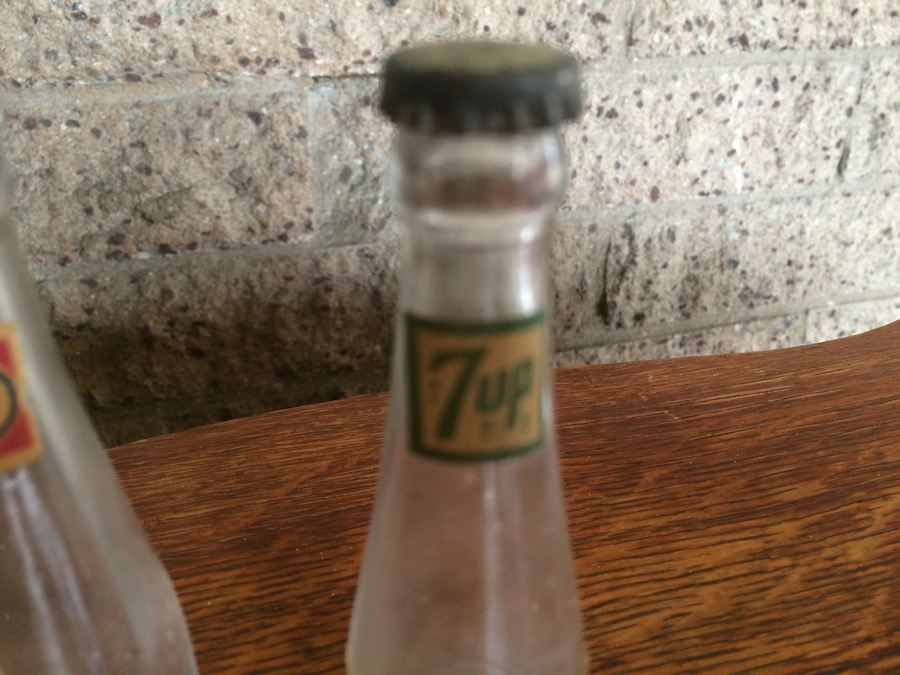 Set of 3 Vintage Soda Pop Miniature Bottles - Coca-Cola, Pepsi-Cola, 7up [Photo 9]