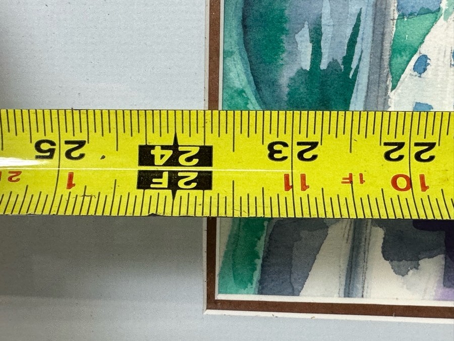 Bonnie Lee Roth (B. 1942, Southern California) Original Watercolor Painting On Paper 24 X 18 Framed In Nice Wooden Frame 35 X 29 [Photo 10]