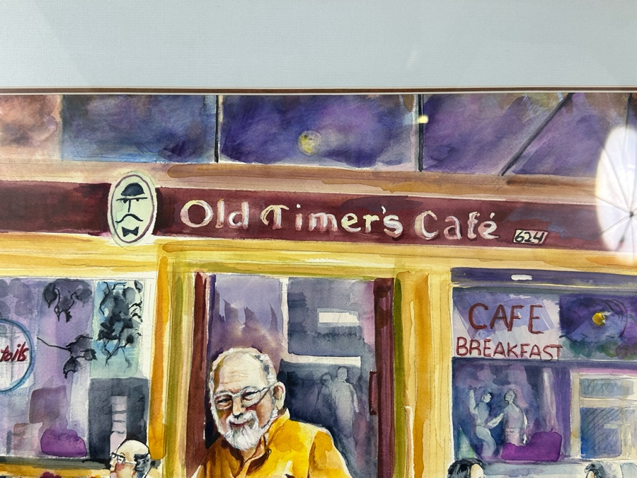 Bonnie Lee Roth (B. 1942, Southern California) Original Watercolor Painting On Paper 24 X 18 Framed In Nice Wooden Frame 35 X 29 [Photo 6]