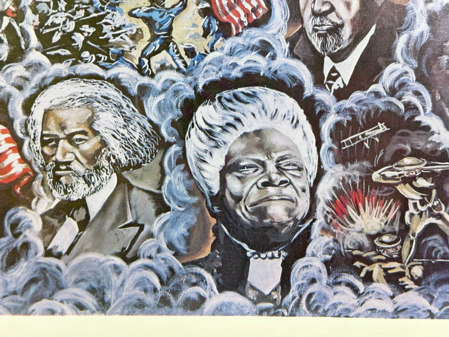 Artist Pencil Signed Print Titled 'We Had A Dream 1776-1976' 24 X 14 Framed 29.5 X 19.5 [Photo 22]