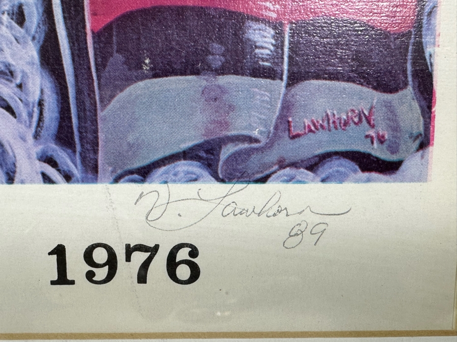 Artist Pencil Signed Print Titled 'We Had A Dream 1776-1976' 24 X 14 Framed 29.5 X 19.5 [Photo 10]